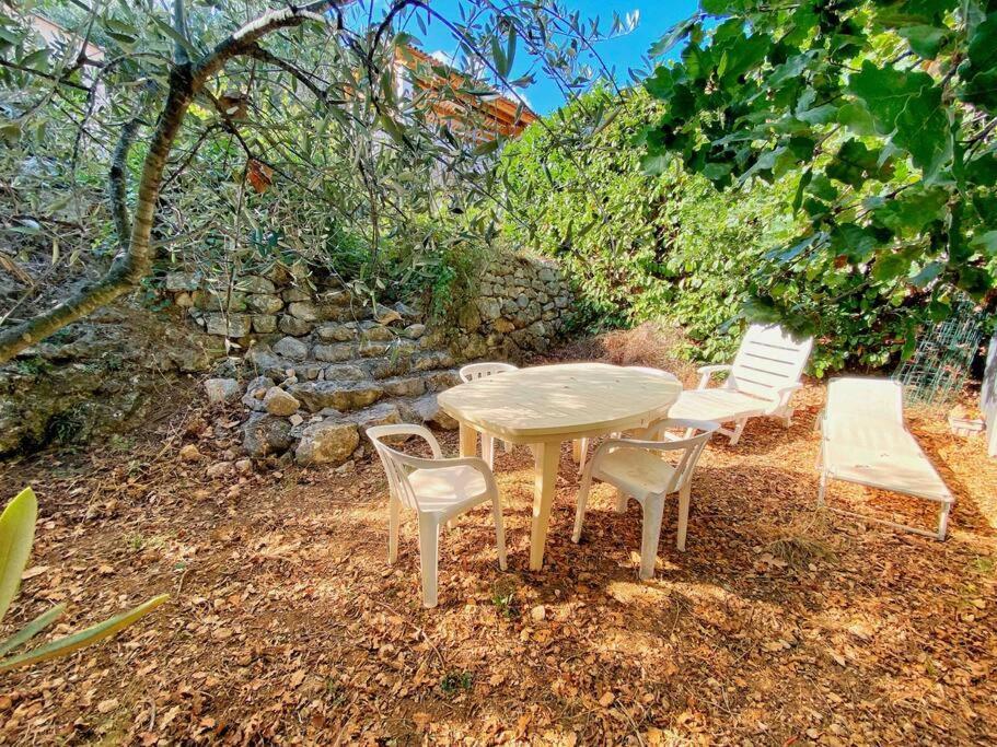 Bas De Villa Au Milieu Des Oliviers. Chateauneuf-Villevieille 外观 照片